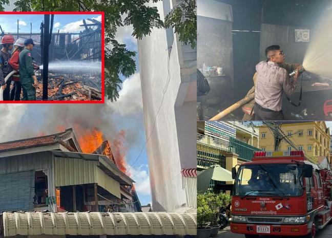 អគ្គិភ័យបានឆាបឆេះផ្ទះ មួយកន្លែង​ យ៉ាងសន្ធោសន្ធៅ បណ្តាលឲ្យឆេះខូចខាតអស់ផ្ទះ០១ខ្នងទាំងស្រុង