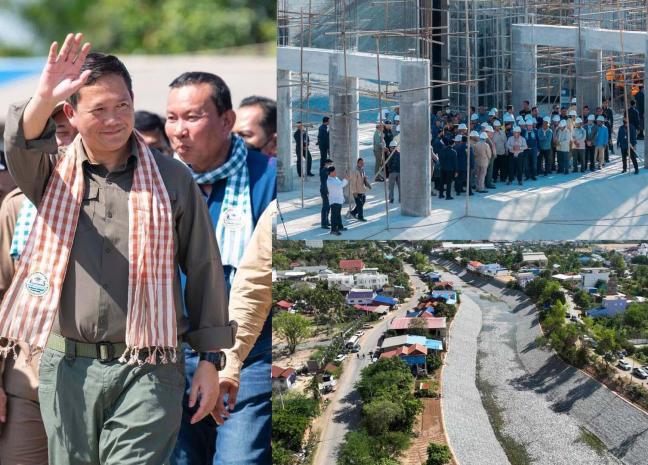 សម្តេចធិបតី នាយករដ្ឋមន្ត្រី អញ្ជើញចុះពិនិត្យវឌ្ឍនភាព គម្រោងប្រព័ន្ធដោះទឹក និងពង្វាងទឹកជំនន់ចេញពីភូមិសាស្ត្រ រាជធានីភ្នំពេញ