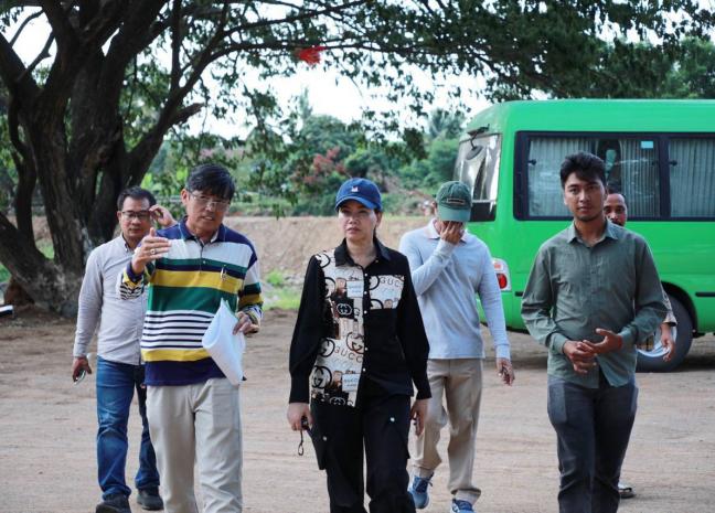 អភិបាលខេត្តប៉ៃលិន អញ្ជេីញចុះត្រួតពិនិត្យមើលវឌ្ឍនភាព ការស្ថាបនាសួនប៉ៃលិនមរតកតេជោ