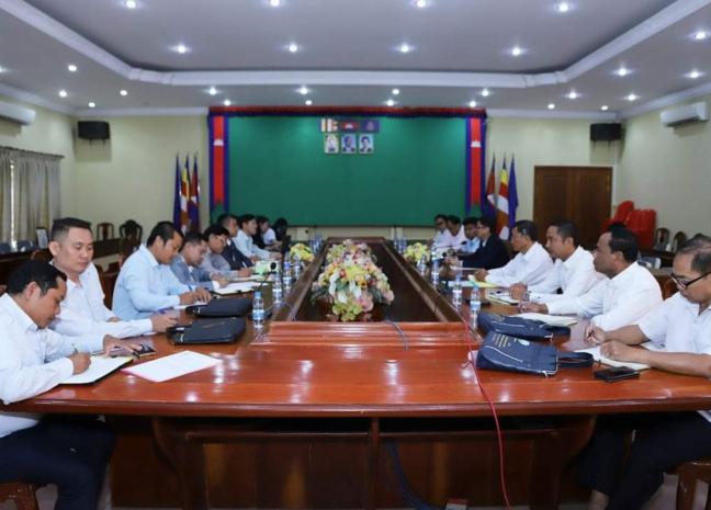 កិច្ចប្រជុំជាមួយគណៈប្រតិភូក្រសួងអធិការកិច្ច ស្តីពីចុះត្រួតពិនិត្យទៅលើការងារគ្រប់គ្រងទីស្នាក់ការត្រួតពិនិត្យច្រកទ្វារអន្តរជាតិ និងច្រកទ្វារតំបន់ព្រំដែន ក្នុងភូមិសាស្ត្រខេត្តកណ្ដាល